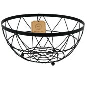 Wholesale - Matte Black Geo Pattern Fruit Bowl C/P 24, UPC: 195010143196
